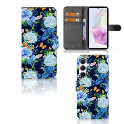 Telefoonhoesje | Met pasjeshouder | voor Samsung Galaxy A35 IJsvogel