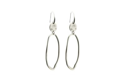 Qoss Hang Oorbellen Aniek | Zilver