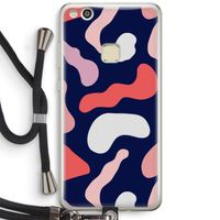 Memphis Shapes Pink: Huawei Ascend P10 Lite Transparant Hoesje met koord
