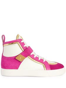 Giuseppe Zanotti baskets montantes Zenas à design à empiècements - Rose