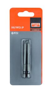Bahco 2xbits pz2 70mm 1/4" standard | 59S/70PZ2-2P