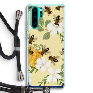 No flowers without bees: Huawei P30 Pro Transparant Hoesje met koord