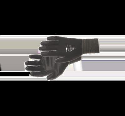 Safe Worker Nylonflex handschoenen zwart PU coating - Maat 9