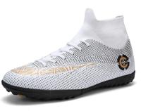 Outdoor High-Top anti-slip Soccer cleats training sneakers voor mannen grootte: 45 (2039-1 wit gebroken nagel) (2039-1 ????)