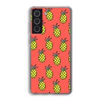 Ananas: Samsung Galaxy S21 FE Transparant Hoesje