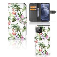 iPhone 12 | 12 Pro (6.1") | Telefoonhoesje | Met pasjeshouder | Flamingo Palms
