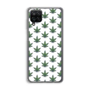 Weed: Samsung Galaxy A12 Transparant Hoesje