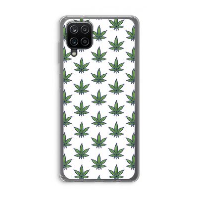 Weed: Samsung Galaxy A12 Transparant Hoesje