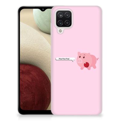 Samsung Galaxy A12 Telefoonhoesje met Naam Pig Mud Samsung Galaxy A12 Telefoonhoesje met Naam Pig Mud