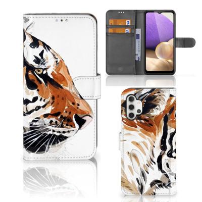 Hoesje Samsung Galaxy A32 4G Watercolor Tiger