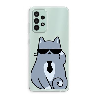 Cool cat: Samsung Galaxy A52s 5G Transparant Hoesje