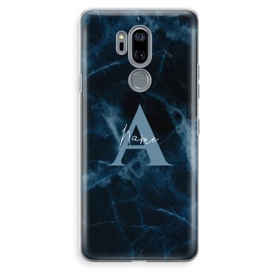 Midnight Marble: LG G7 Thinq Transparant Hoesje