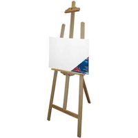 Benson houten schildersezel 140 cm met canvas doek 50 x 70 cm - thumbnail