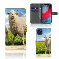Apple iPhone 11 Pro Max | Telefoonhoesje | Met pasjeshouder | Schaap en Lammetje