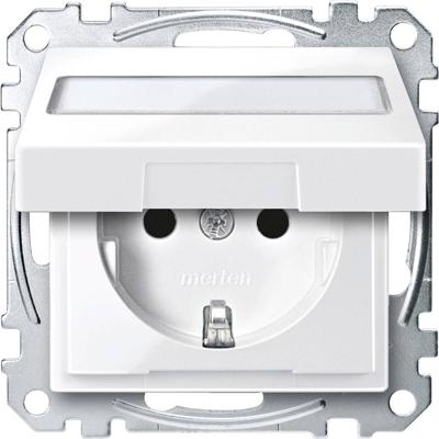 Merten MEG2312-0319 Wandcontactdoos System M Polar-wit 1 stuk(s)