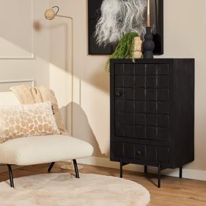 Kabinet Kast Brandy Black | 1 deur 1 lade STF-1504