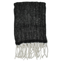 Wants&Needs Accessoires Plaid Acryl Zwart 130 x 150 - thumbnail