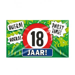 Gevelvlag 18 jaar 90x150 cm