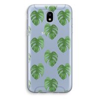 Monstera leaves: Samsung Galaxy J5 (2017) Transparant Hoesje