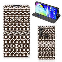 Motorola Moto G8 Power Hoesje met Magneet Aztec Brown