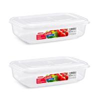 Vershoudbakje voor vriezer en magnetron - 10x - 800 ml - kunststof