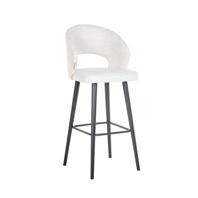 Barstoel Savoy White Bouclé
