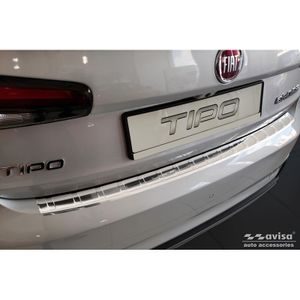 RVS Bumper beschermer passend voor Fiat Tipo Cross 2020- 'Ribs' AV235902