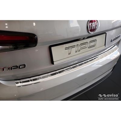 RVS Bumper beschermer passend voor Fiat Tipo Cross 2020- 'Ribs' AV235902