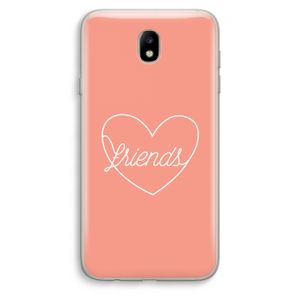 Friends heart: Samsung Galaxy J7 (2017) Transparant Hoesje