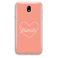 Friends heart: Samsung Galaxy J7 (2017) Transparant Hoesje