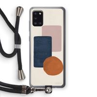 Geo #3: Samsung Galaxy A31 Transparant Hoesje met koord