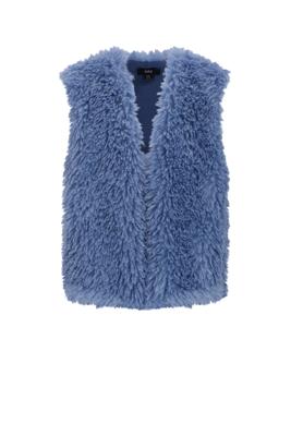 NoBell winter gilet meisjes - blauw - Kath - furry