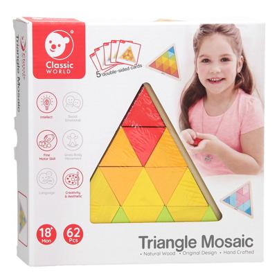 Classic World world houten mozaïekpuzzel, 67st.