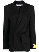 Off-White robe-blazer à coupe courte - Noir