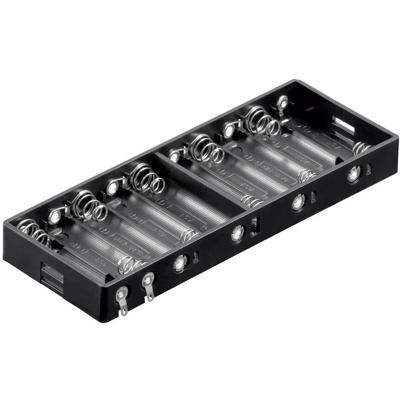 Goobay 11986 Batterijhouder Aantal cellen: 10 AA (penlite) Soldeeraansluiting (l x b x h) 151 x 57.3 x 15.8 mm