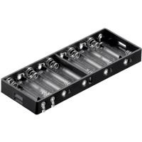 Goobay 11986 Batterijhouder Aantal cellen: 10 AA (penlite) Soldeeraansluiting (l x b x h) 151 x 57.3 x 15.8 mm