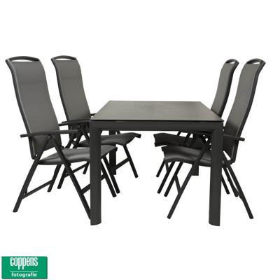 Qopps Colby tuintafel met Houston verstelbare tuinstoel