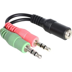 DeLOCK 65459 audio kabel 0,012 m 3.5mm 2 x 3.5mm Zwart