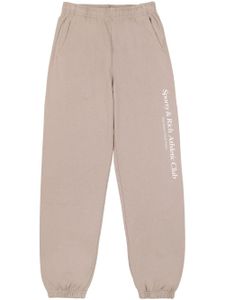 Sporty & Rich pantalon de jogging Athletic Club en coton - Tons neutres