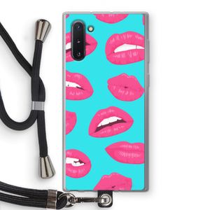 Bite my lip: Samsung Galaxy Note 10 Transparant Hoesje met koord