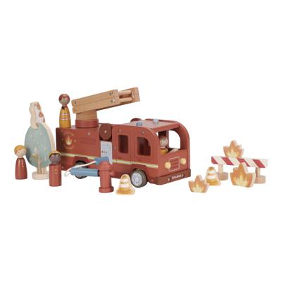 Little Dutch houten brandweerwagen set