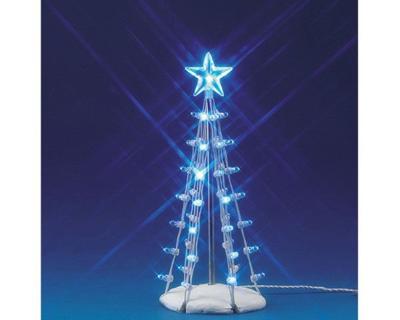 Lighted silhouette tree (blue) m - Lemax