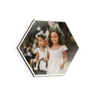 Wandpaneel met foto of naam - Hexagon - 1 stuk - 23 x 20 cm