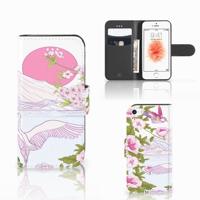 Apple iPhone 5 | 5s | SE | Telefoonhoesje | Met pasjeshouder | Bird Standing