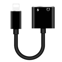 ENKAY Hat-Prins HC-15 8 pins + 3 5 mm Jack tot en met 8 Pin laden Audio Adapter Cable(Black)