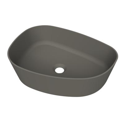 Arcqua Rocker Opbouw Waskom Organisch L 50x37 Mat Quartz Grijs Arcqua