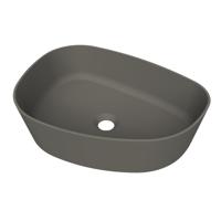 Arcqua Rocker Opbouw Waskom Organisch L 50x37 Mat Quartz Grijs Arcqua