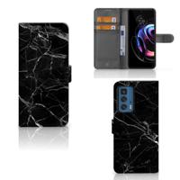 Motorola Edge 20 Pro | Bookcase | Marmer Zwart - Origineel Cadeau Vader