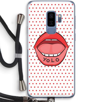 Yolo Denise: Samsung Galaxy S9 Plus Transparant Hoesje met koord