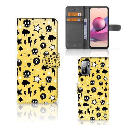 Telefoonhoesje met Naam Xiaomi Redmi Note 10/10T 5G | Poco M3 Pro Punk Geel Telefoonhoesje met Naam Xiaomi Redmi Note 10/10T 5G | Poco M3 Pro Punk Geel